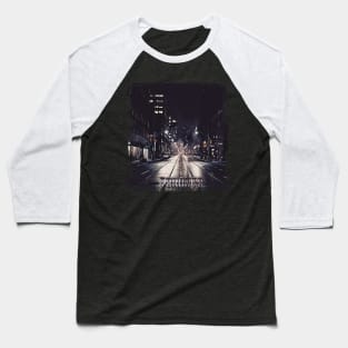 Toronto by Night Baseball T-Shirt